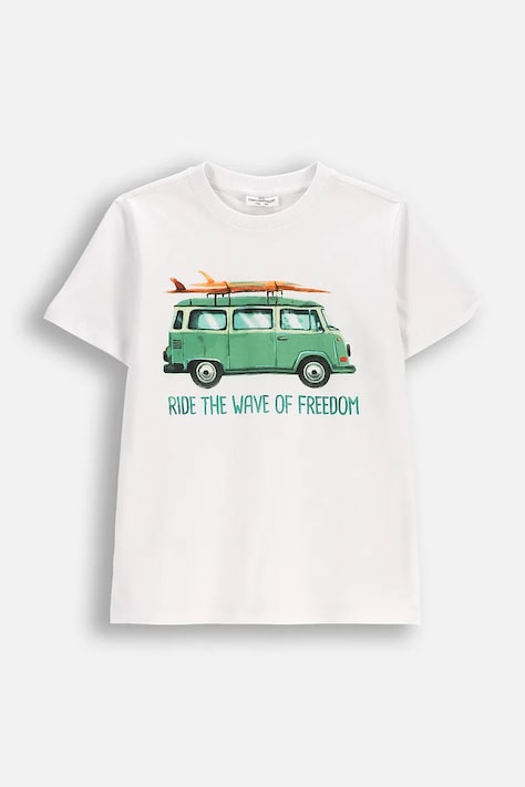 Coccodrillo tričko detské bavlnené biele EVERYDAY BOY