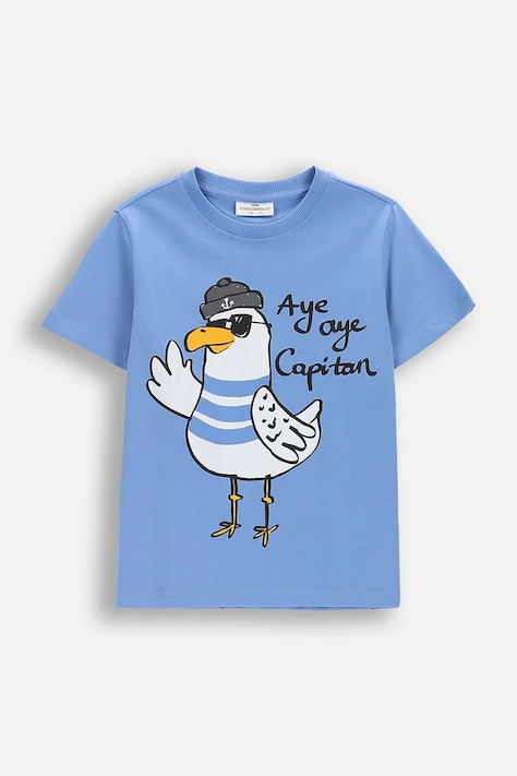 Coccodrillo t-shirt παιδικό βαμβακερό μπλε EVERYDAY BOY