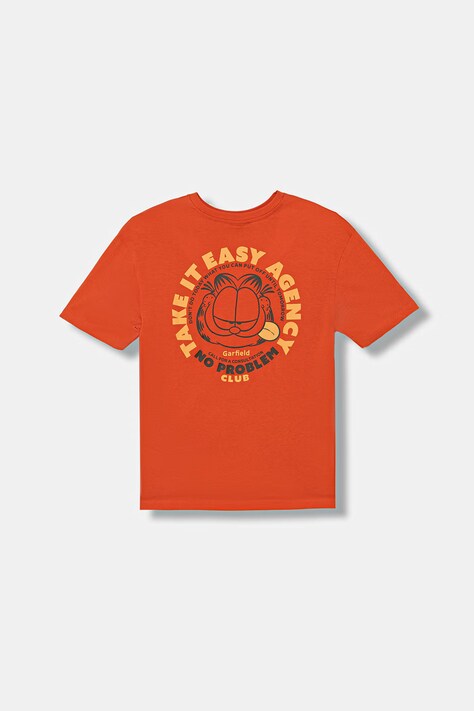United Colors of Benetton T-shirt dziecięcy bawełniany pomarańczowy 3I1XC10TK