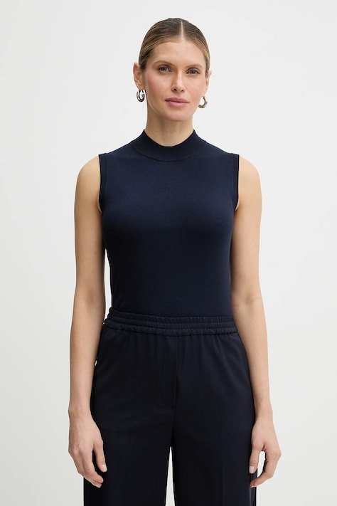 Weekend Max Mara sweter STALLO damski kolor granatowy lekki 2615361121600