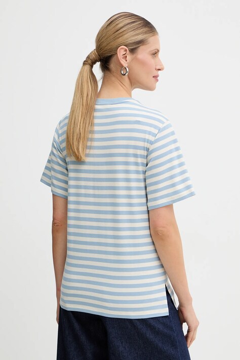 Weekend Max Mara t-shirt bawełniany VENACO damski kolor niebieski 2615971031600