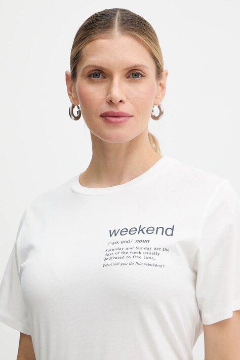 Бавовняна футболка Weekend Max Mara TENUE — фото 4
