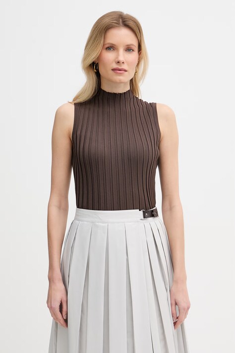 Weekend Max Mara top damski BAUTTA brązowy 2615361022600