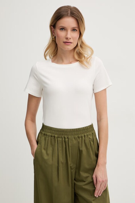 Weekend Max Mara t-shirt MULTIF damski kolor biały 2615971012600