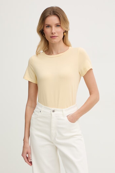 Weekend Max Mara t-shirt MULTIF damski kolor żółty 2615971012600