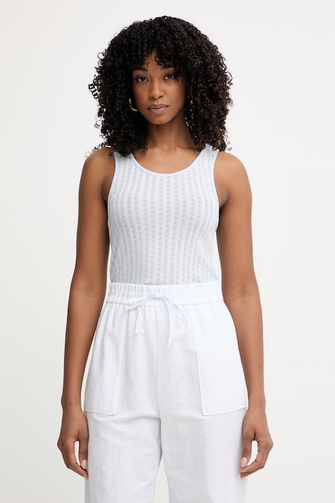 MM by Max Mara top damski z lyocellem AFFINE niebieski 2616941018600