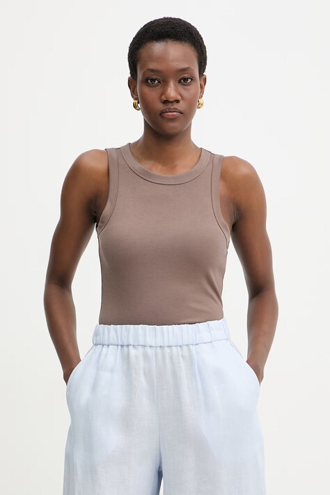 MM by Max Mara dámsky top SETA hnedý 2616941058600