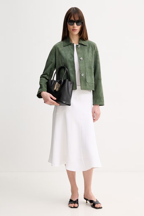 MM by Max Mara футболка basic жіноча бавовняна з еластаном MULINO — фото 2