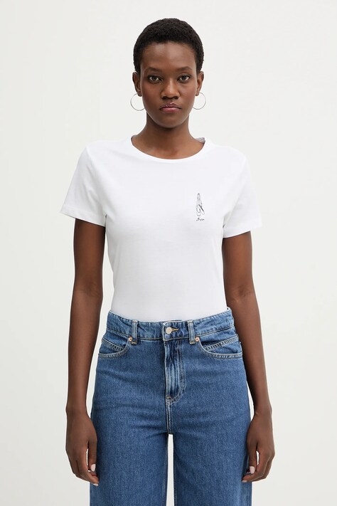 BOSS Orange t-shirt bawełniany  C Elove 1 damski kolor biały 50556994