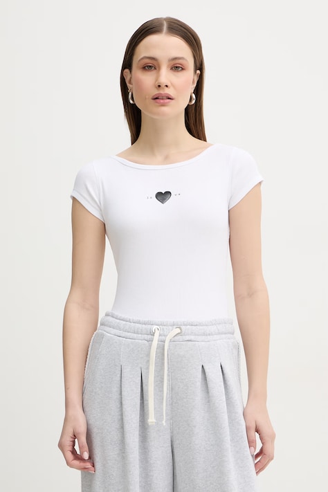 Μπλουζάκι BOSS Orange C Etine χρώμα: μπεζ, 50556997