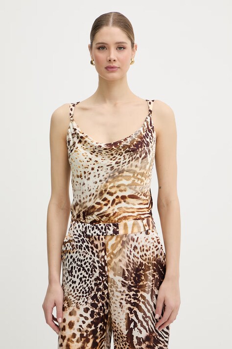 Marciano by Guess блузка на бретелях жіноча віскозна GWENDA коричнева G6GH33 W2462