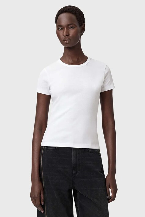 AllSaints t-shirt bawełniany damski kolor biały W285JC