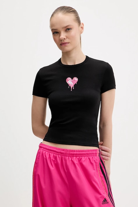 Hugo Blue t-shirt bawełniany Dever_B_2 damski kolor czarny 50562240