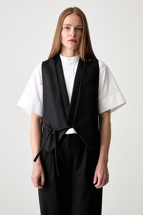 Kenzo вечірній жилет з вовною жіночий чорний FG52GI0149FA