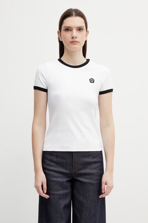 Kenzo t-shirt damski kolor biały FG52TS2174SJ