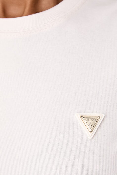Guess T-shirt damski z bawełną SONIA beżowy V6RI17 KD741