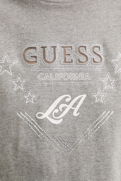 Бавовняна футболка Guess — SS26-TSD06G, сірий — фото 5