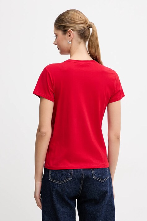 Polo Ralph Lauren t-shirt bawełniany damski kolor czerwony 211B14605