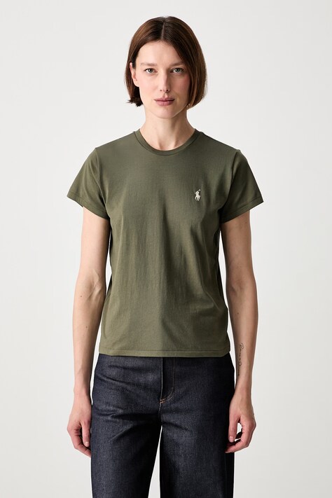 Polo Ralph Lauren t-shirt in cotone da donna verde 211B14605