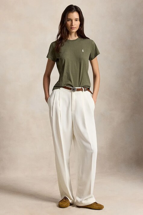 Polo Ralph Lauren футболка жіноча бавовняна — SS26-TSD06T, зелений — фото 3