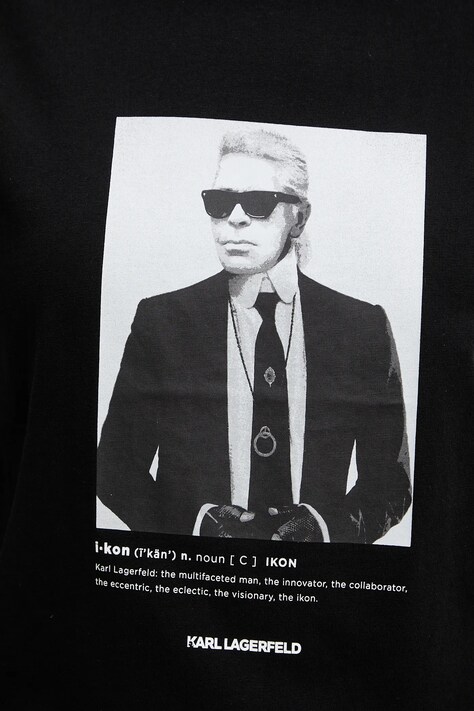Бавовняна футболка Karl Lagerfeld — фото 5