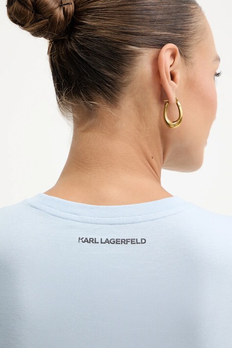 Бавовняна футболка Karl Lagerfeld — фото 5