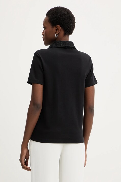 Karl Lagerfeld polo damski kolor czarny B1W17011