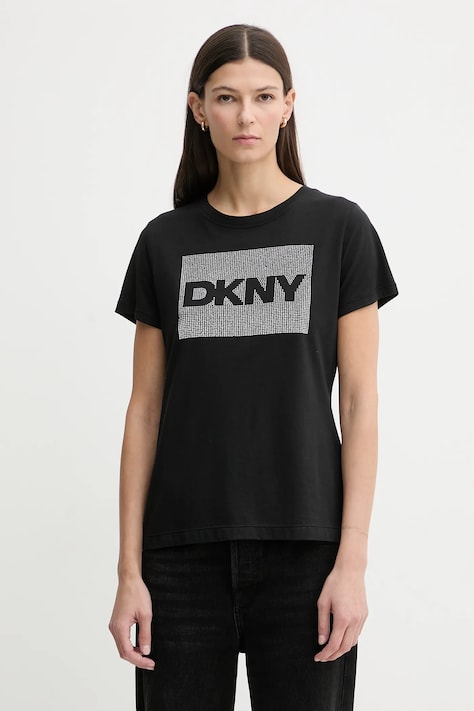 Dkny t-shirt damski kolor czarny DJ6T1701