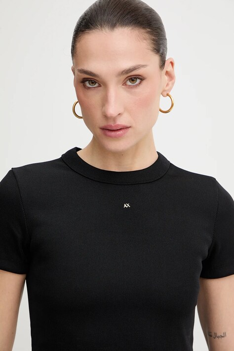 Футболка Armani Exchange — SS26-TSD08L, чорний — фото 4
