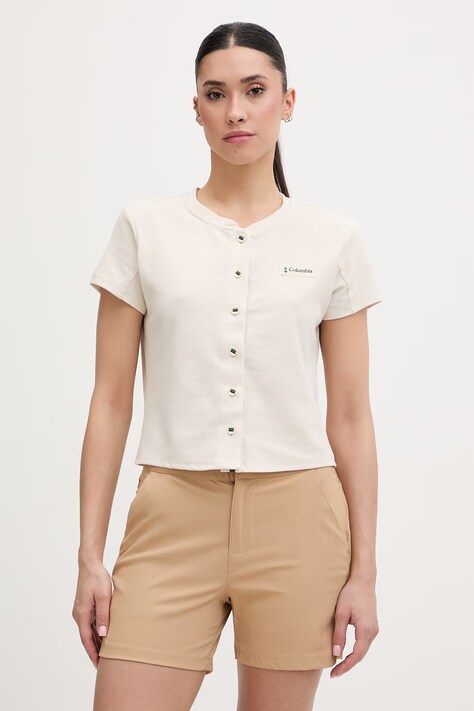 Columbia koszula damska Acker Rock beżowa gładka 2157051