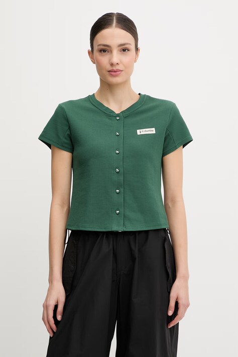 Columbia Γυναικείο πουκάμισο Acker Rock πράσινο απλό 2157051