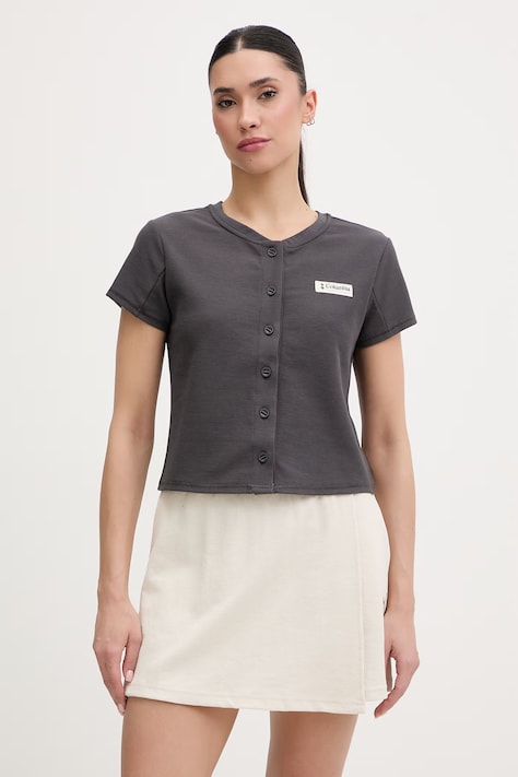 Columbia koszula damska Acker Rock szara gładka 2157051