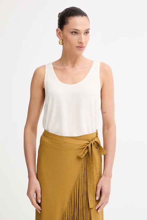 Pinko top ženski svileni bež 104670 A2T7