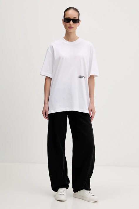 Бавовняна футболка Karl Lagerfeld Jeans — SS26-TSD0C6, білий — фото 2