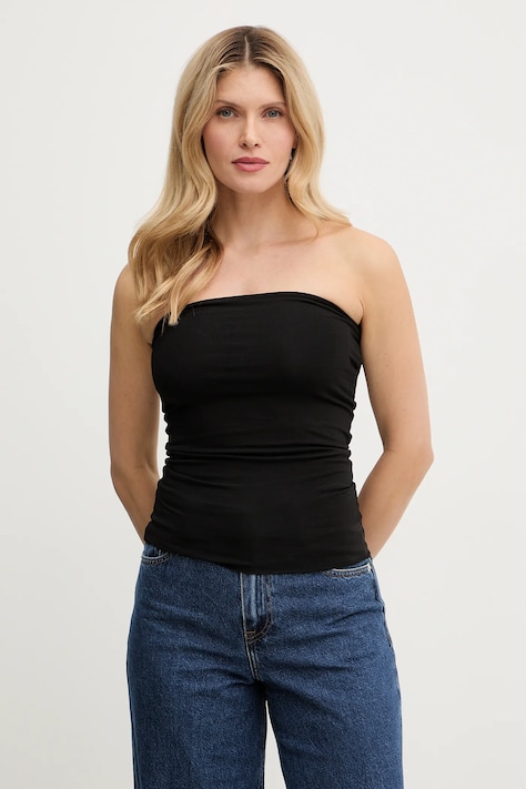 Patrizia Pepe top kolor czarny odkryte plecy CM4468 J013