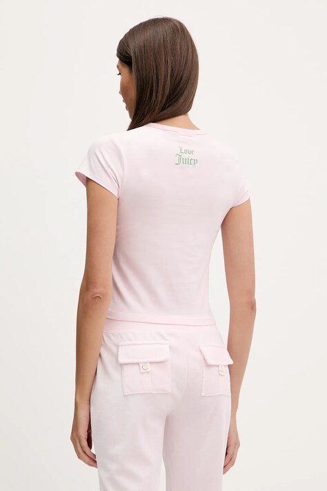 Juicy Couture t-shirt Angel damski kolor różowy JCNCT126461