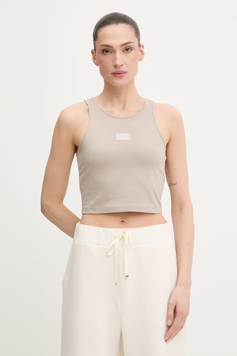 Top EA7 Emporio Armani χρώμα: μπεζ, AF14752.7W001113