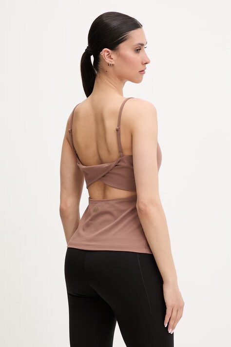 EA7 Emporio Armani топ для тренувань жіночий — SS26-TSD0DS, коричневий — фото 3