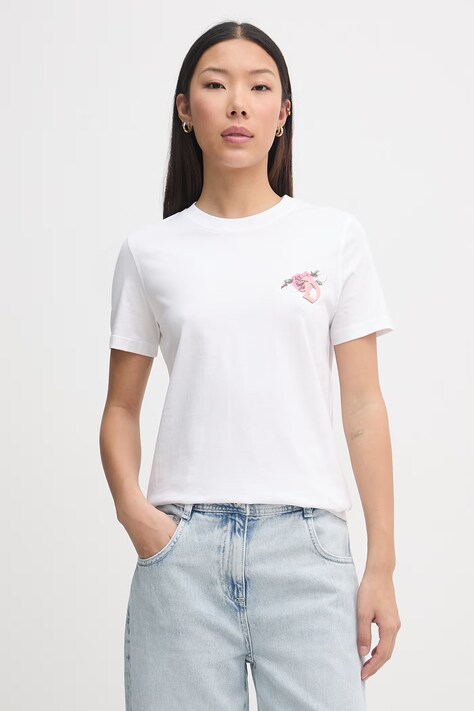 Diesel t-shirt damski bawełniany T-REG-S1 biały A22488.0JMBD