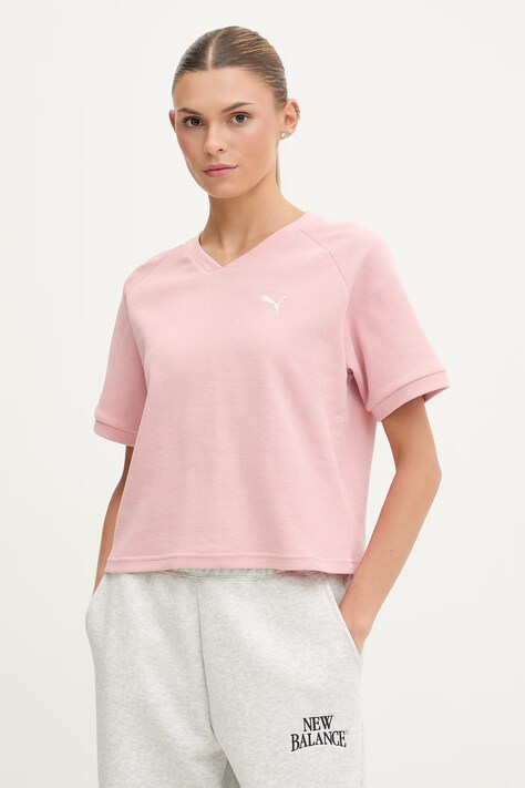 Puma t-shirt damski Class Relaxed różowy 691872