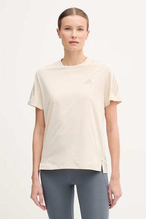 adidas Performance t-shirt treningowy adi365 damski kolor beżowy JZ5116