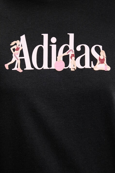 Бавовняна футболка adidas Soft Sports — SS26-TSD0FB, чорний — фото 5