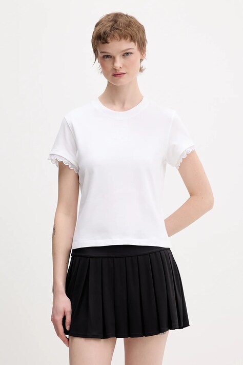 adidas t-shirt bawełniany damski kolor biały KB2405