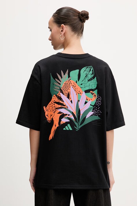 adidas t-shirt bawełniany damski kolor czarny KB7151