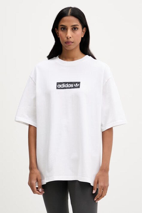 adidas Originals t-shirt bawełniany damski kolor biały KD8812