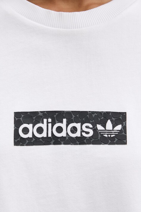 adidas Originals t-shirt bawełniany damski kolor biały KD8812