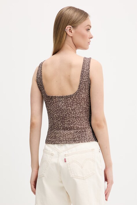 adidas Originals top kolor brązowy KD8822