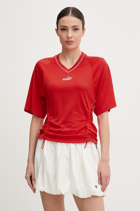 Puma t-shirt damski FUTURE PUMA ARCHIVE czerwony 634624