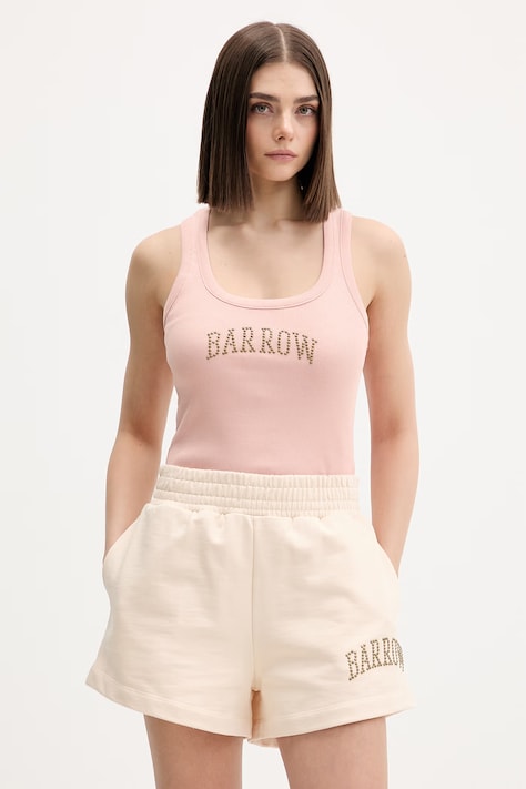 Barrow top ženský bavlněný s elastanem růžový S6BWWOTA117