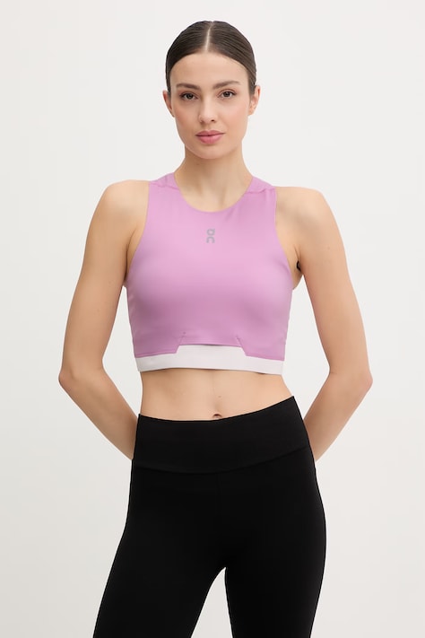 On top treningowy damski różowy 1WF10214406